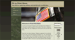 Desktop Screenshot of fittoprintstore.com