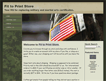 Tablet Screenshot of fittoprintstore.com